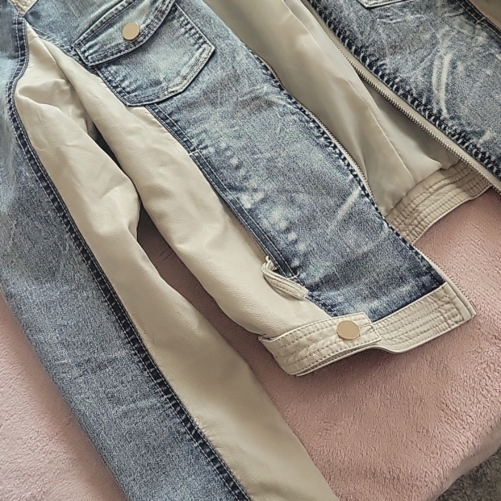 A denim/leather jacket